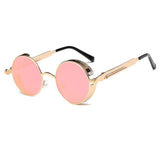 Metal Round Steampunk High Quality Sunglasses