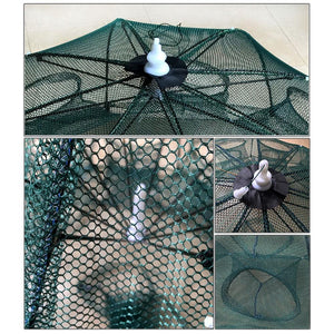 Nylon Fold able Automatic Shrimp Cage  Crab Fish Trap Net