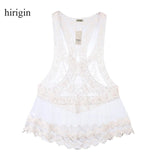 Cover-Ups Suit Lace Crochet Sunshade Beach White Perspective Dress
