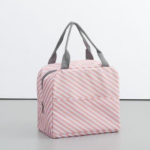 Portable Insulated Canvas Functional Pattern Cooler Lunch Bag