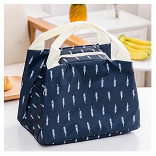 Portable Insulated Canvas Functional Pattern Cooler Lunch Bag